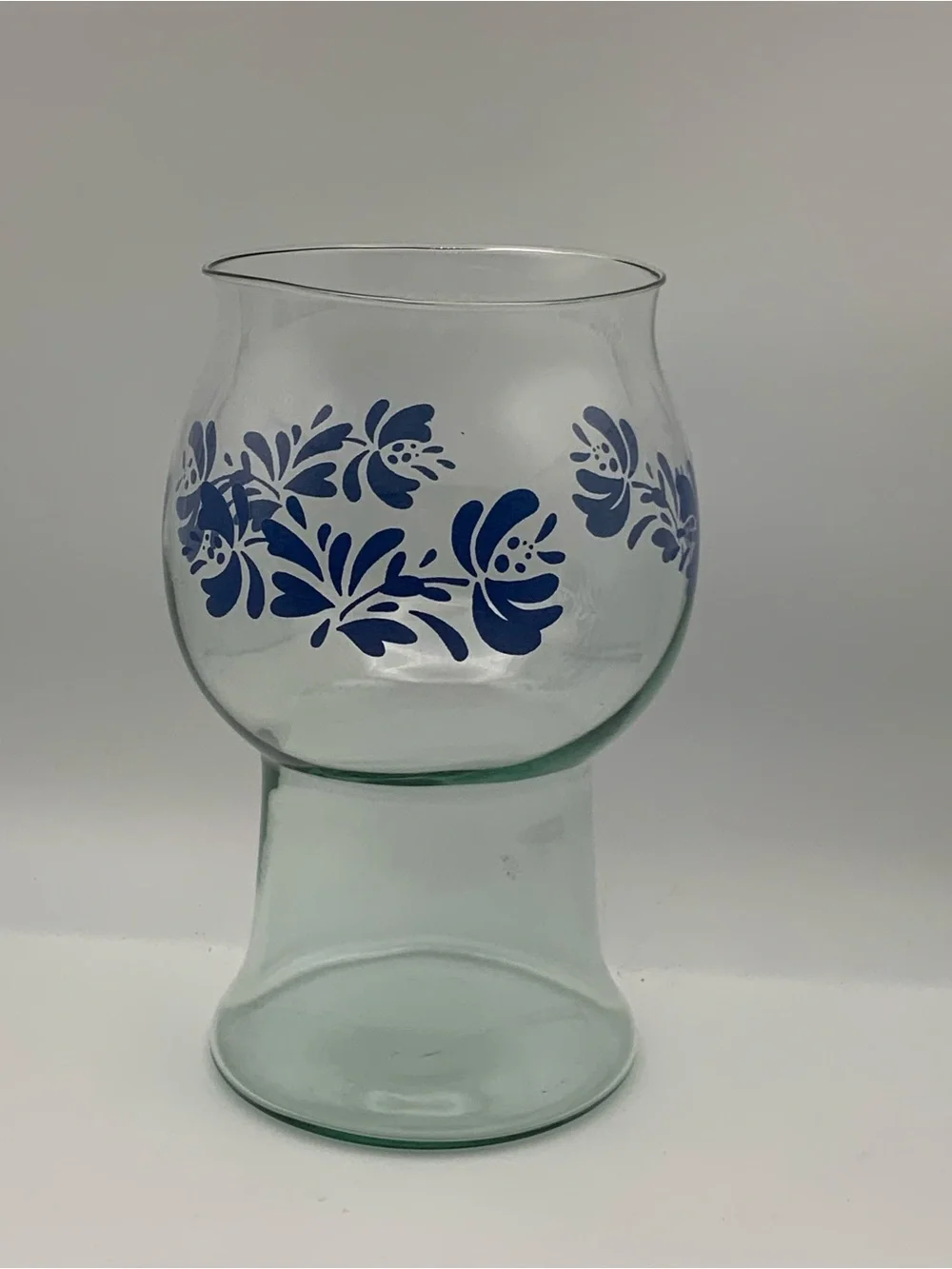 Pfaltzgraff Yorktowne Glass candle holder large,Flower Vase,floating candle vase